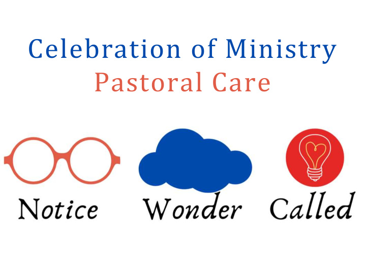 celebration of ministry