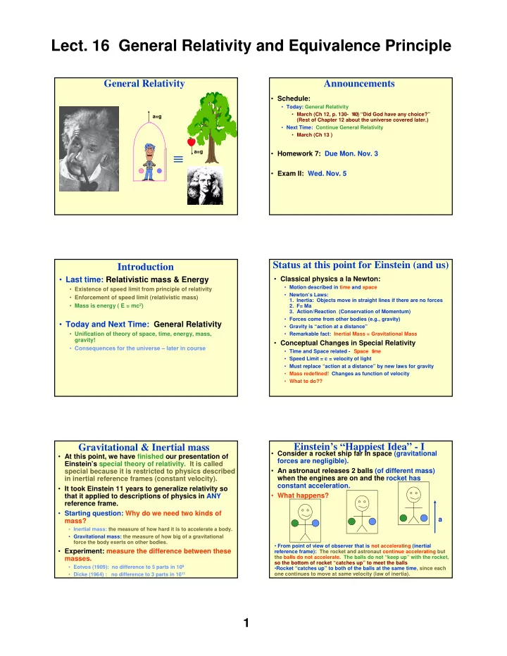 a g homework 7 due mon nov 3 exam ii wed nov 5 status at