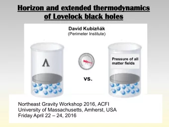 Hor  orizon  izon and ex  exten  ende  ded  d therm  ermodynamics  odynamics  of  of Lo  Love  velo