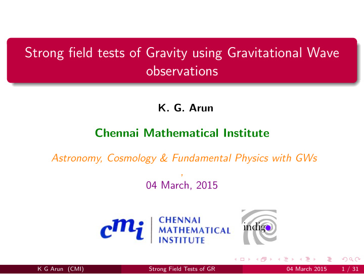 strong field tests of gravity using gravitational wave