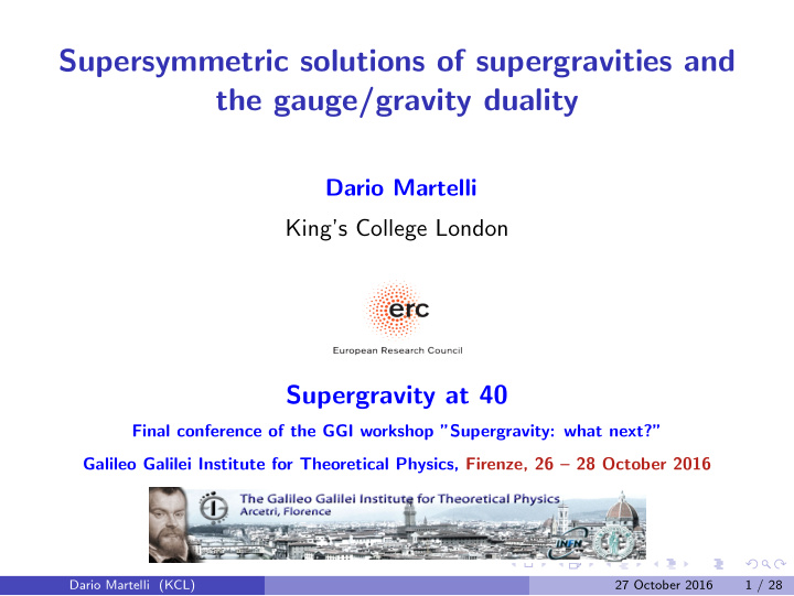 supersymmetric solutions of supergravities and the gauge