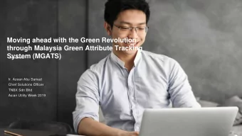 Moving ahead with the Green Revolution  through Malaysia Green Attribute Tracking  System (MGATS)