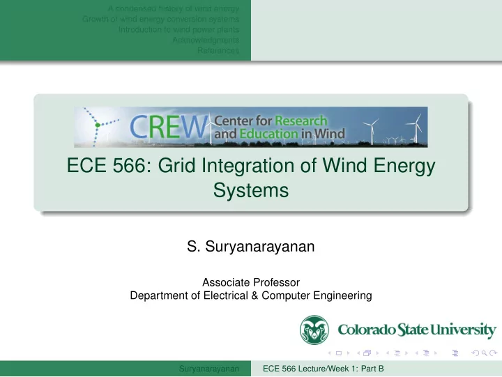 ece 566 grid integration of wind energy systems