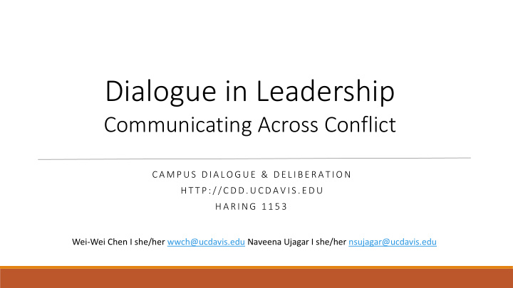dialogue in leadership