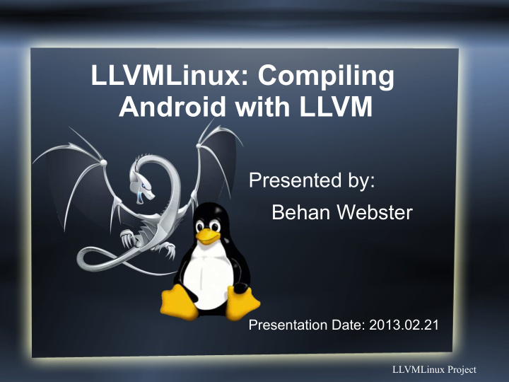 llvmlinux compiling android with llvm