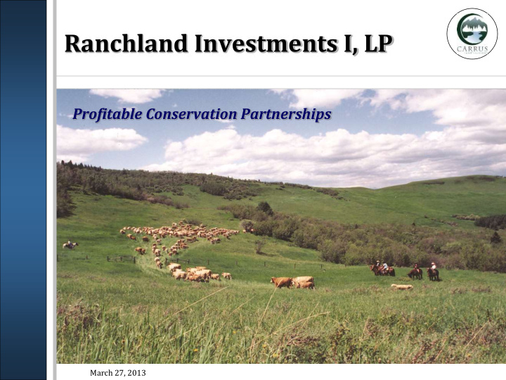 ranchland investments i lp
