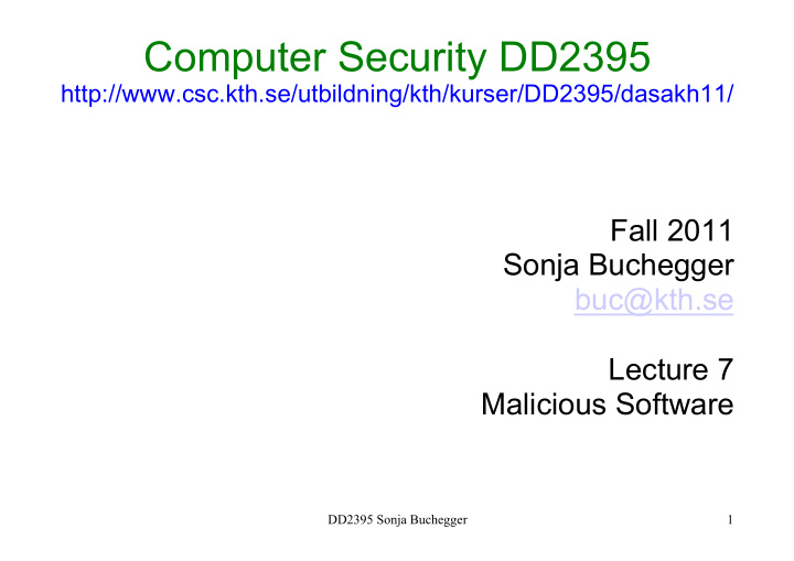 computer security dd2395