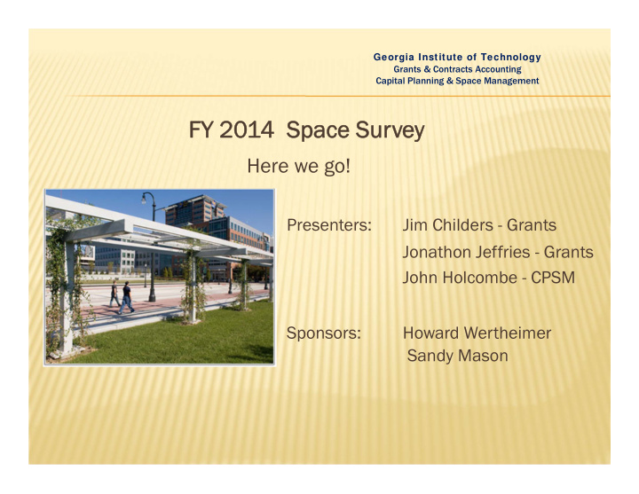 fy 20 fy 2014 space sur space survey