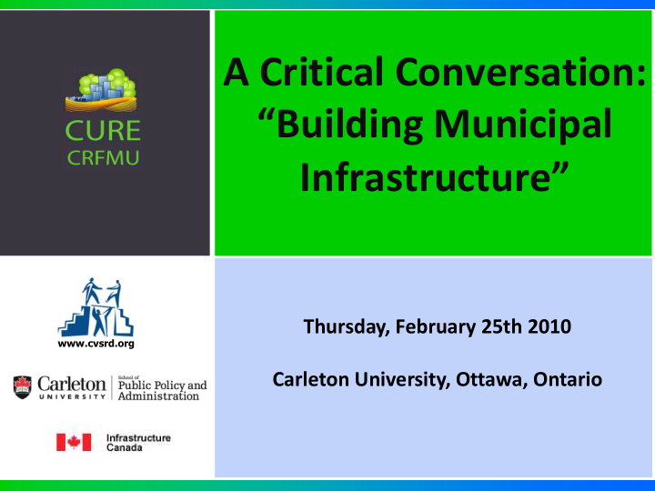 a critical conversation building municipal