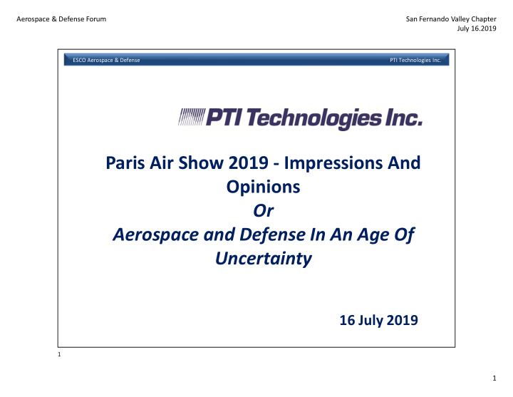 paris air show 2019 impressions and opinions or aerospace