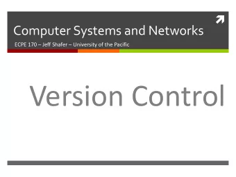 Version Control  2  Lab Schedule  Today    Lab 2  Version Control    Next Week    Intro to