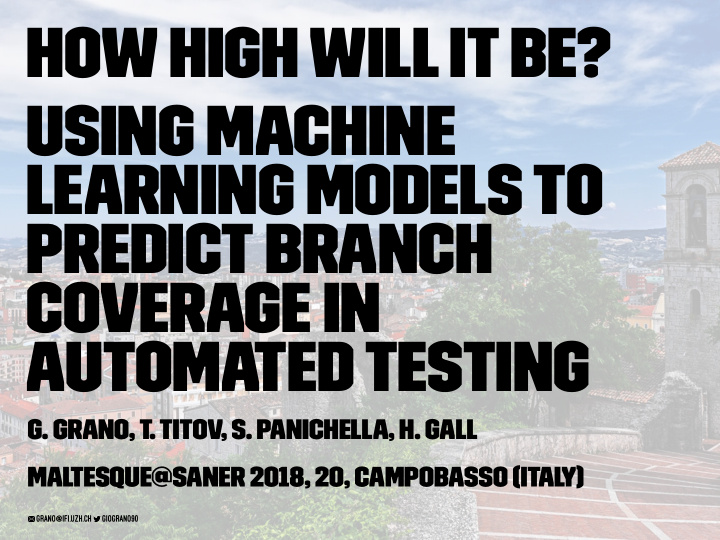how high will it be using machine learning models to