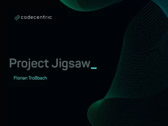 Project Jigsaw_  Florian Trobach  whoami  codecentric Karlsruhe  Plain Old Java Dev