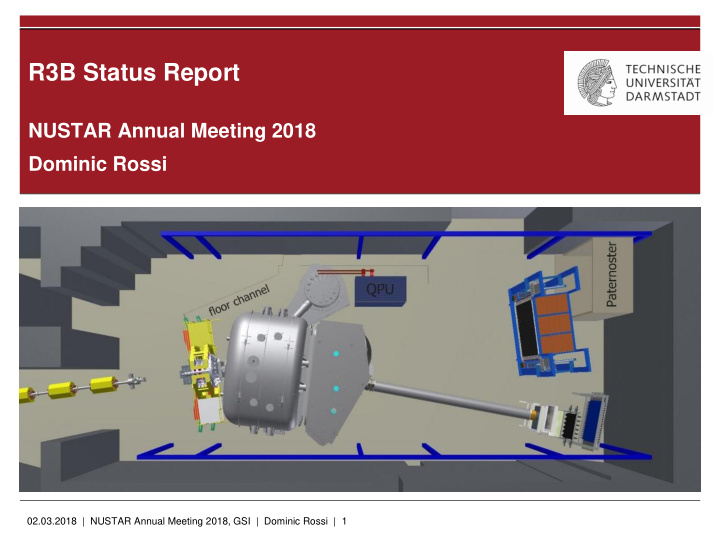 r3b status report