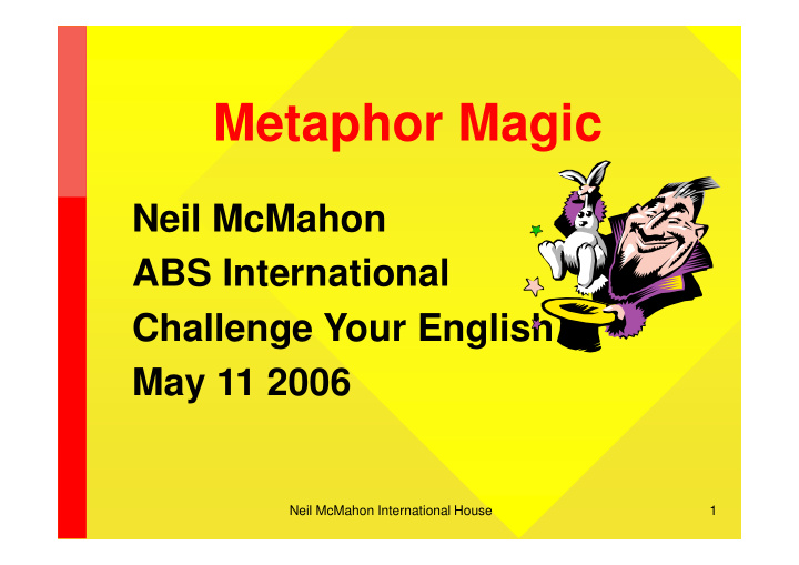 metaphor magic