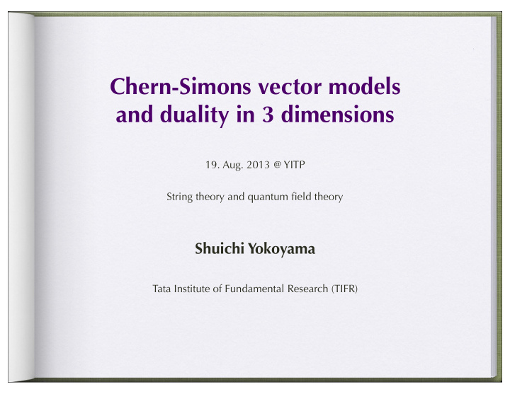 chern simons vector models and duality in 3 dimensions