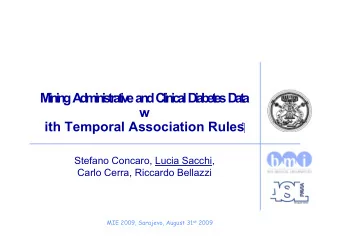 M  i  n  i  n  g  A  d  m  i  n  i  s  t  r  a  t  i  v  e  a  n  d  C  l  i  n  i  c  a  l  D  i