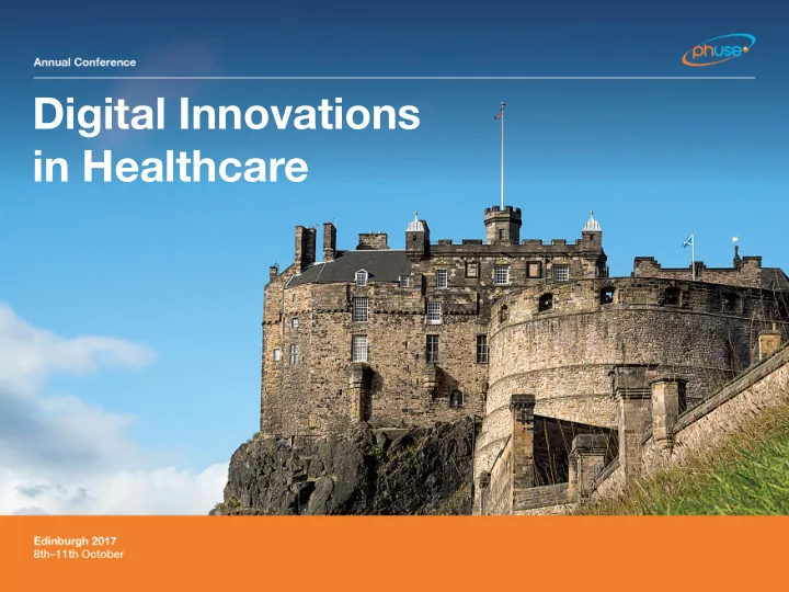 digital innovations in healthcare 2017