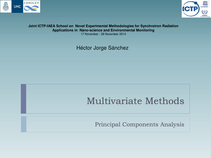 multivariate methods