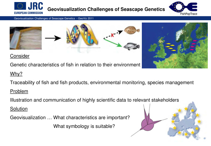 geovisualization challenges of seascape genetics