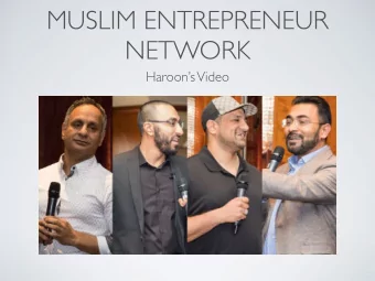 MUSLIM ENTREPRENEUR  NETWORK  Haroons Video  HAROONS ACCUSATIONS  1.Social Media Circus  2.Every
