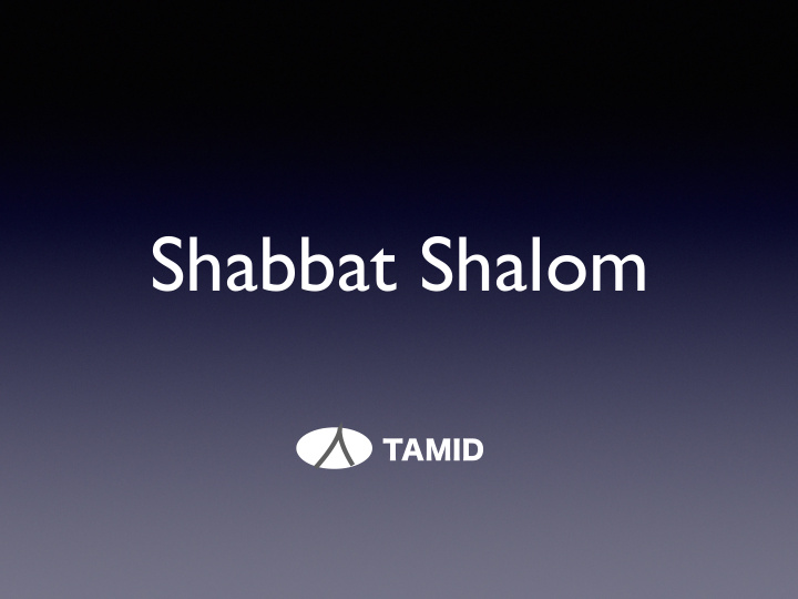 shabbat shalom