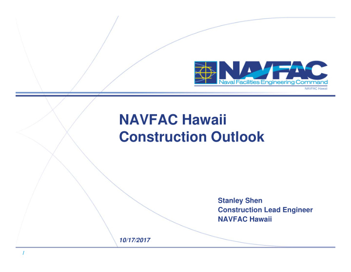 navfac hawaii construction outlook