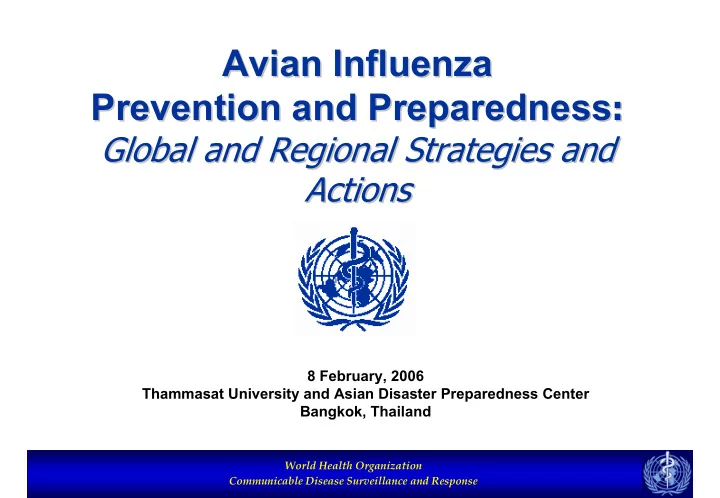 avian influenza avian influenza
