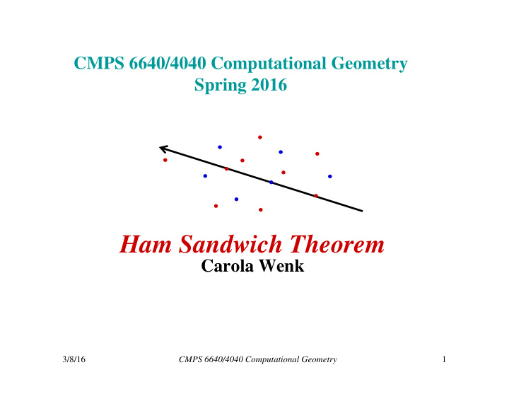 ham sandwich theorem