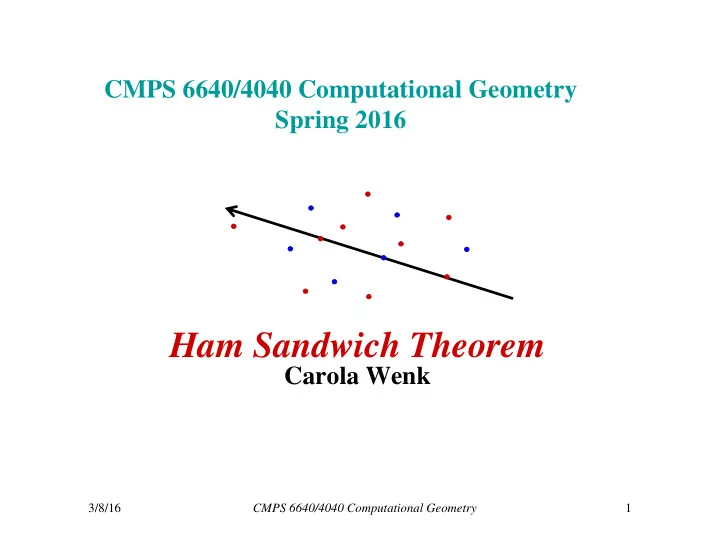 ham sandwich theorem
