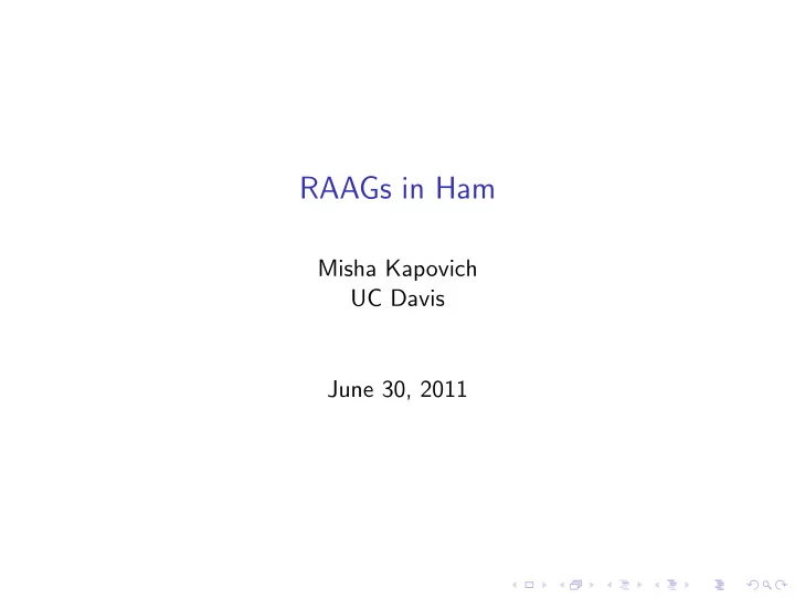 raags in ham