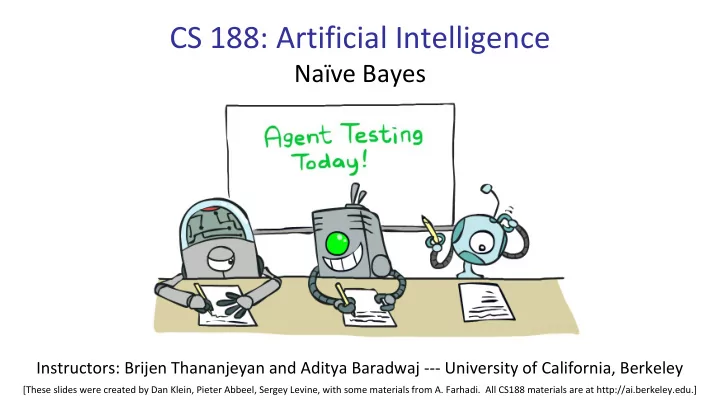 cs 188 artificial intelligence