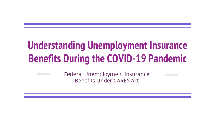understanding unemployment insurance