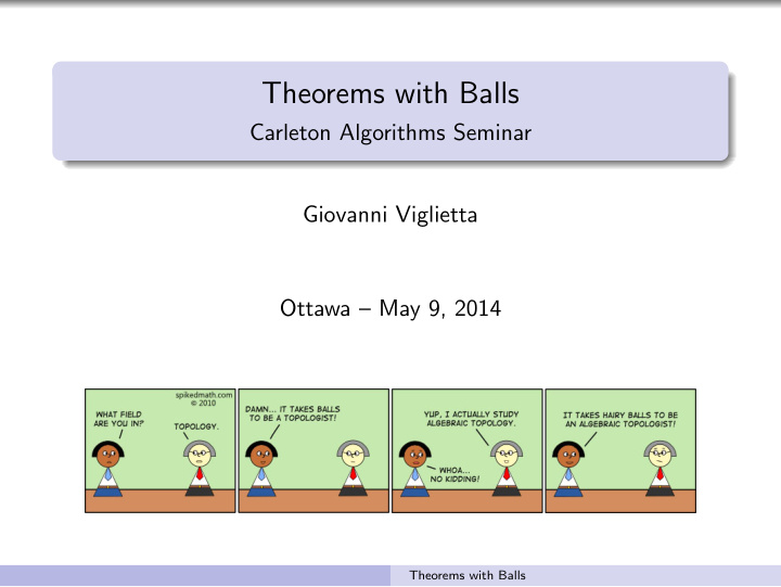 theorems with balls