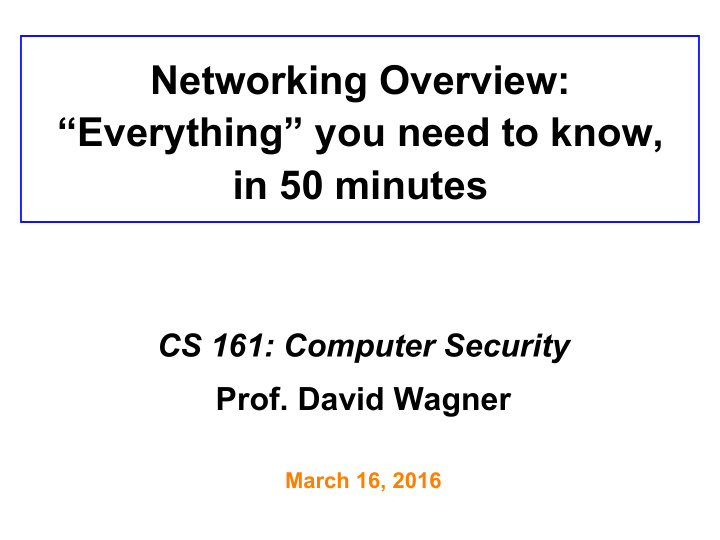 networking overview everything you need to know in 50