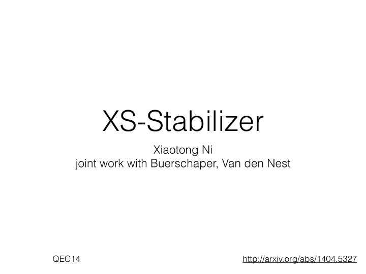 xs stabilizer