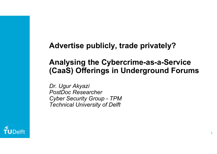 advertise publicly trade privately analysing the