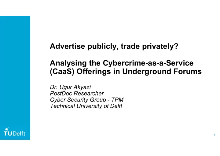 advertise publicly trade privately analysing the