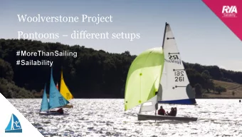 Woolverstone Project Pontoons  different setups  Pontoons  Welcome  Peter Hibberd