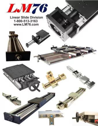 M-SRBT Minuteman Linear Rail Assembly  Preassembled Shaft, Rail, and Matched Centerline1. LM76SL