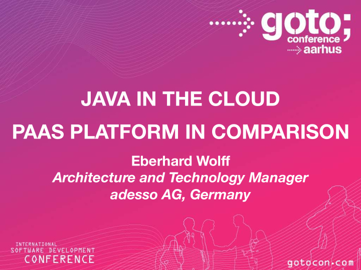 java in the cloud paas platform in comparison