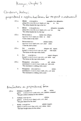 c  *Amayi  [a-na-u-pats-a  mwana],,  (mtsuko). womaIl(l) S U B J ( ~ ) - P A S T - O B J ( ~ ) - ~
