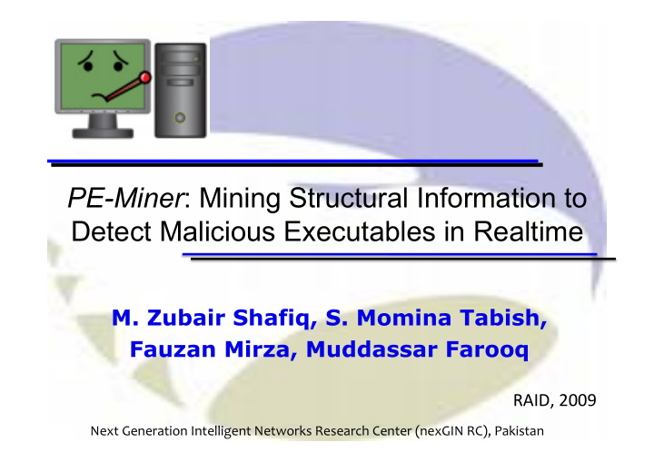 pe miner mining structural information to detect