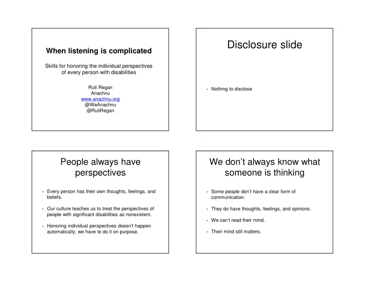 disclosure slide