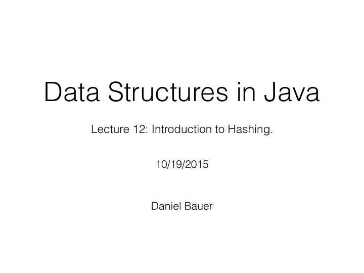 data structures in java