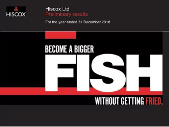 Hiscox Ltd  Preliminary results  For the year ended 31 December 2018  A good result   GWP up by