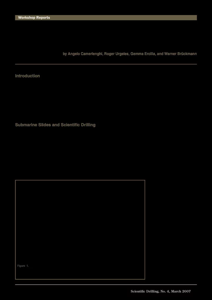 scientific ocean drilling behind the assessment of geo