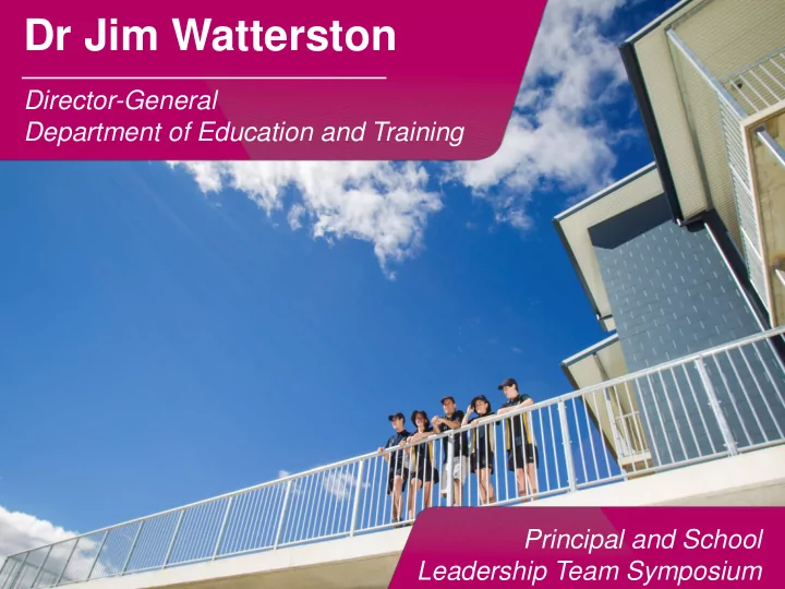 dr jim watterston