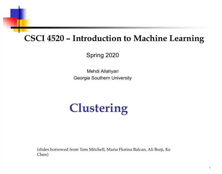 clustering