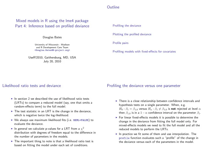 outline mixed models in r using the lme4 package part 4